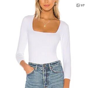 Free People Classic White Bodysuit